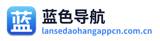 蓝色导航 Logo